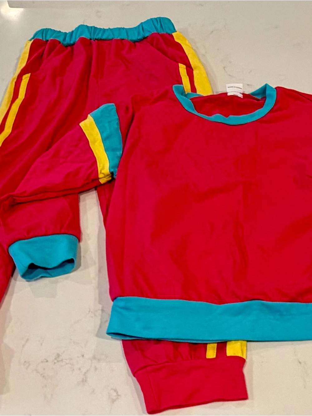 Amazon Kids Matching Set Red with Turquoise and Yellow